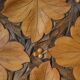 Carved wooden platter/plate from the 1950s.