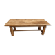 Farmhouse coffee table raw oak natural shade