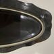 Large oval wall plate in Palissy majolica from Vallauris