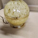 Small glass lamp of Clichy art deco