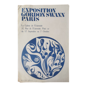 Affiche exposition, Gordon Swann