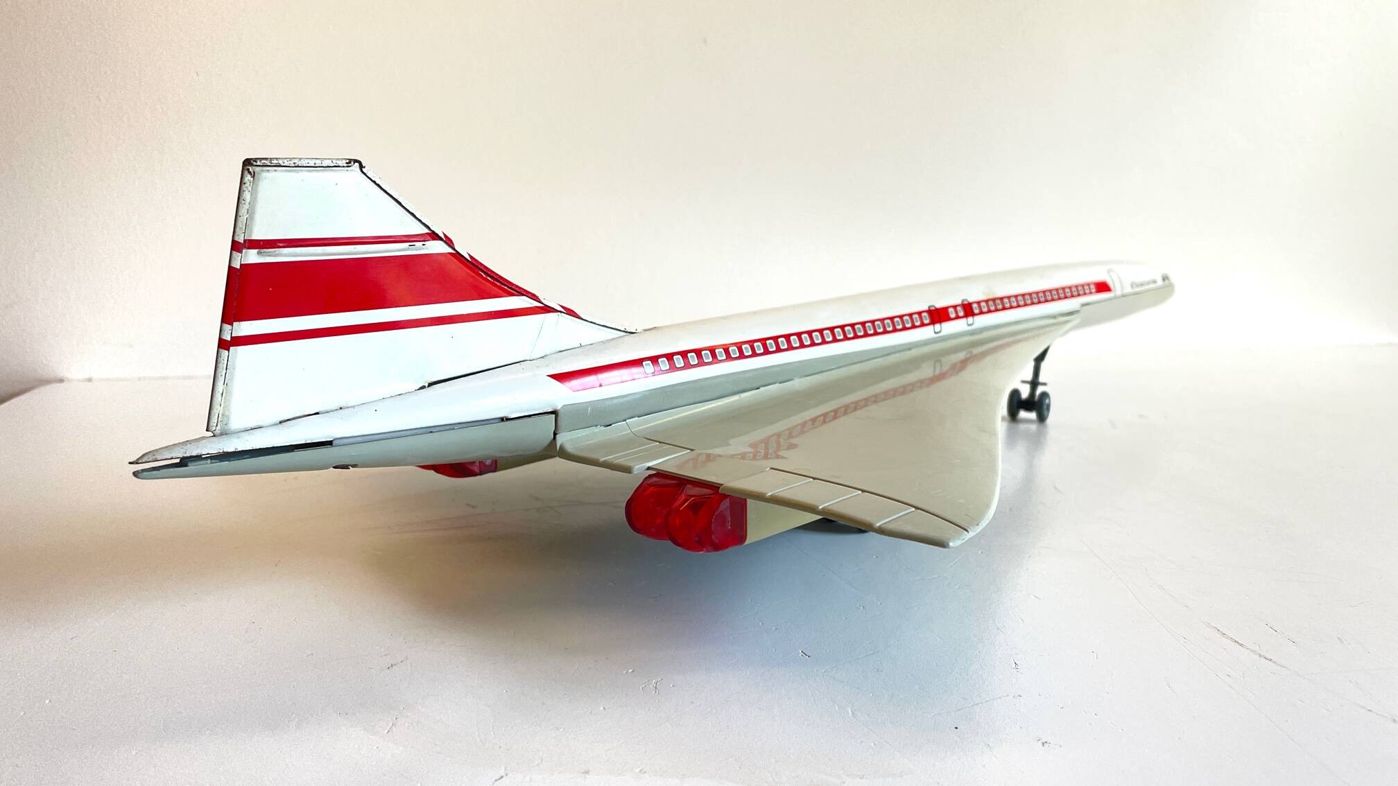 CONCORDE Plane Metal Toy JOUSTRA Vintage