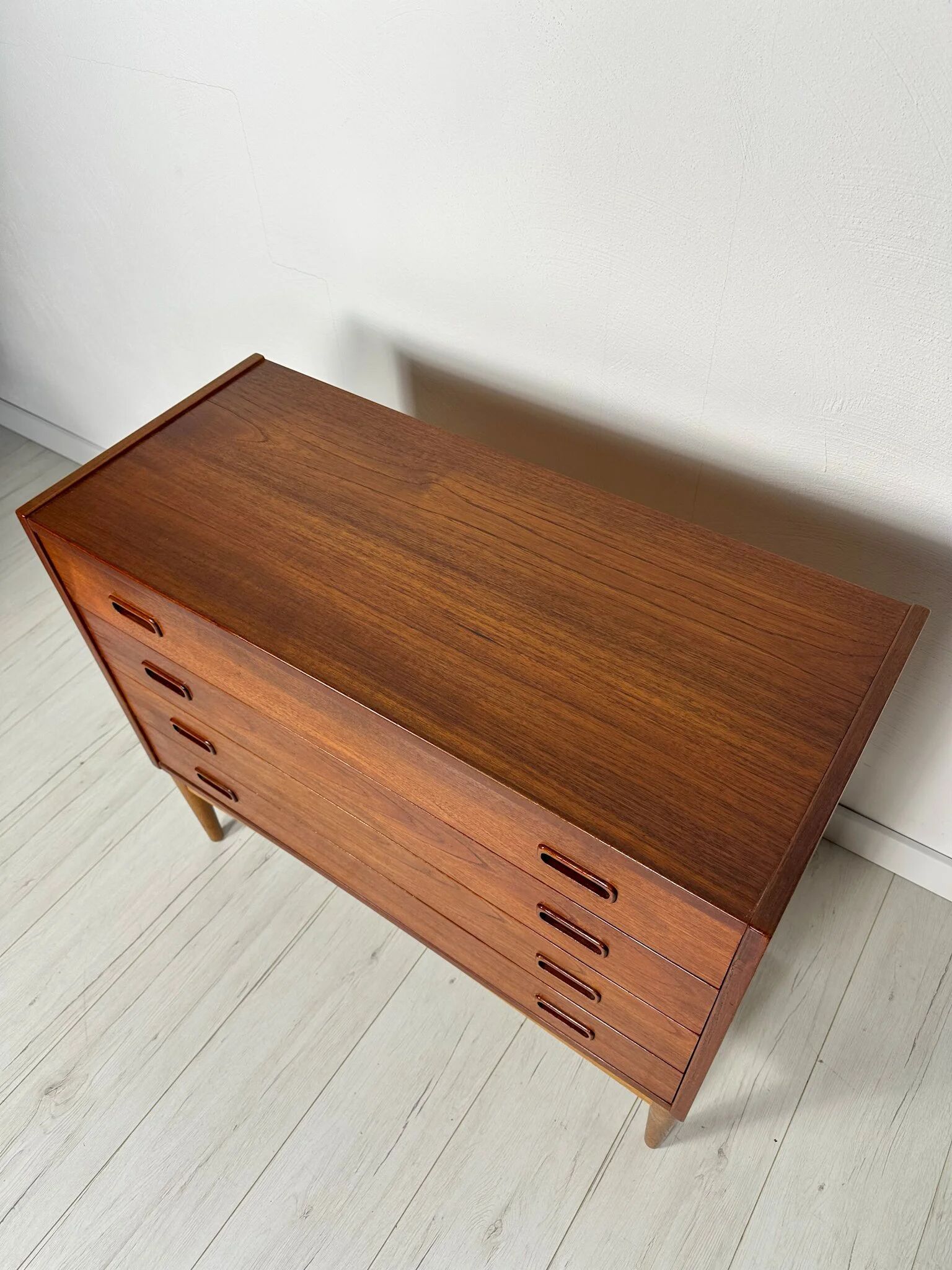 1960s vintage Danish design teak chest of drawers by Arne Hovmand Olsen for Mogens Kold