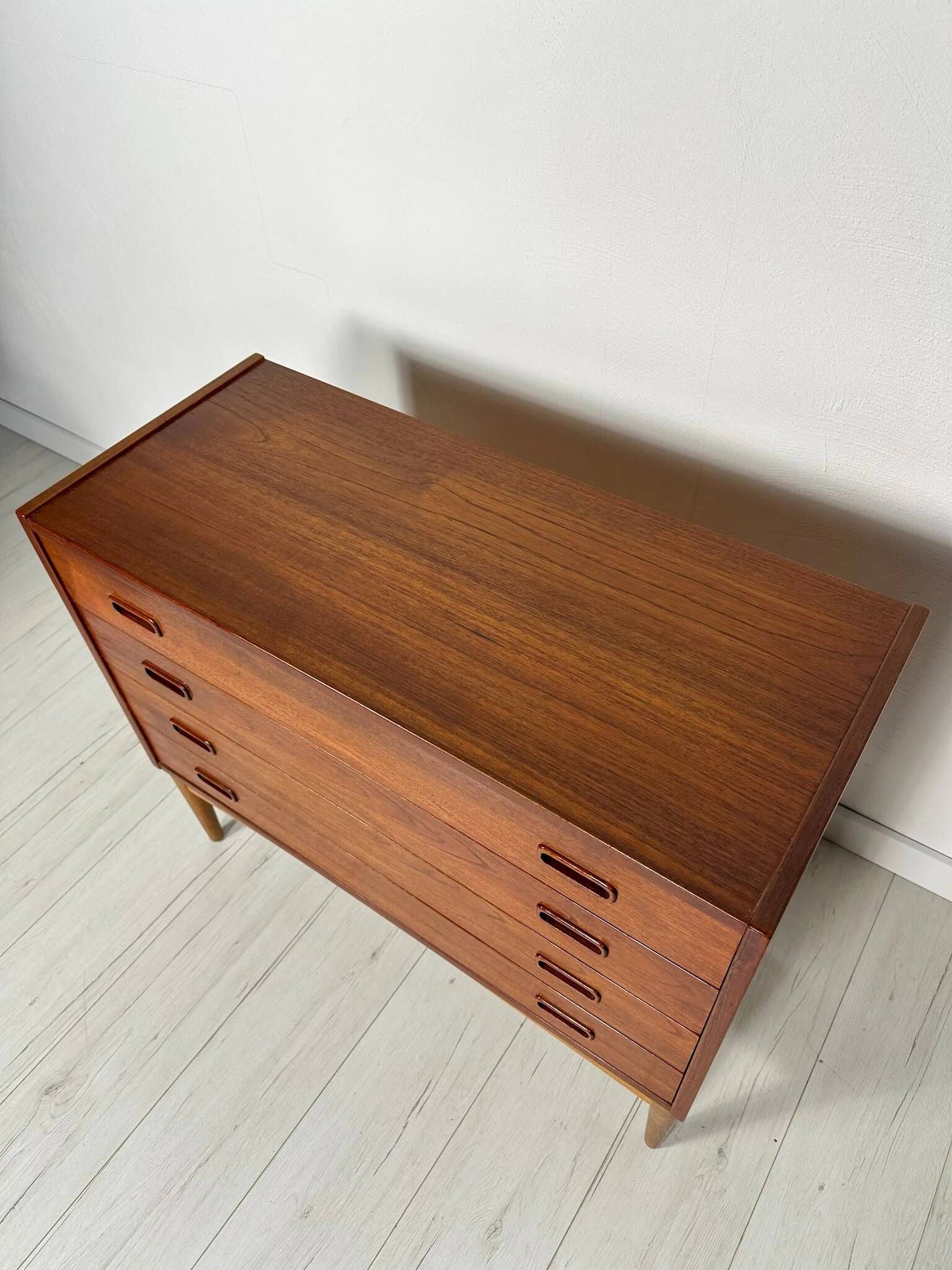 1960s vintage Danish design teak chest of drawers by Arne Hovmand Olsen for Mogens Kold