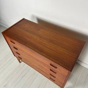 1960s vintage Danish design teak chest of drawers by Arne Hovmand Olsen for Mogens Kold