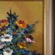 Belgian Artist, Still Life with a Bouquet of Flowers, 1950s, Oil on Canvas,