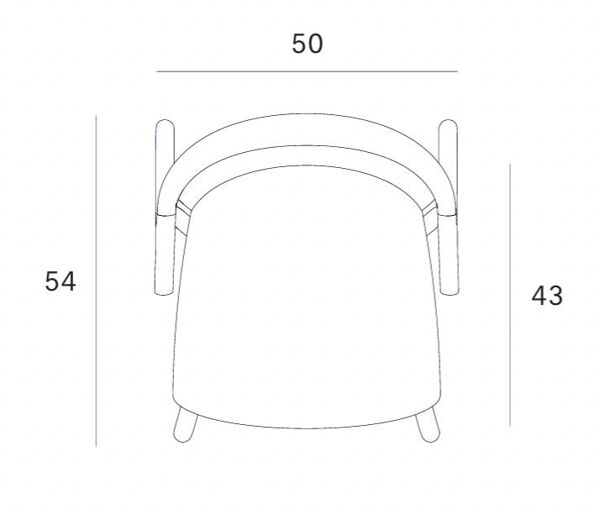 Fauteuil bok chëne noir ethnicraft