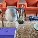 A. Cytère, modern iridescent gres vase, Rambervillers France 1950s