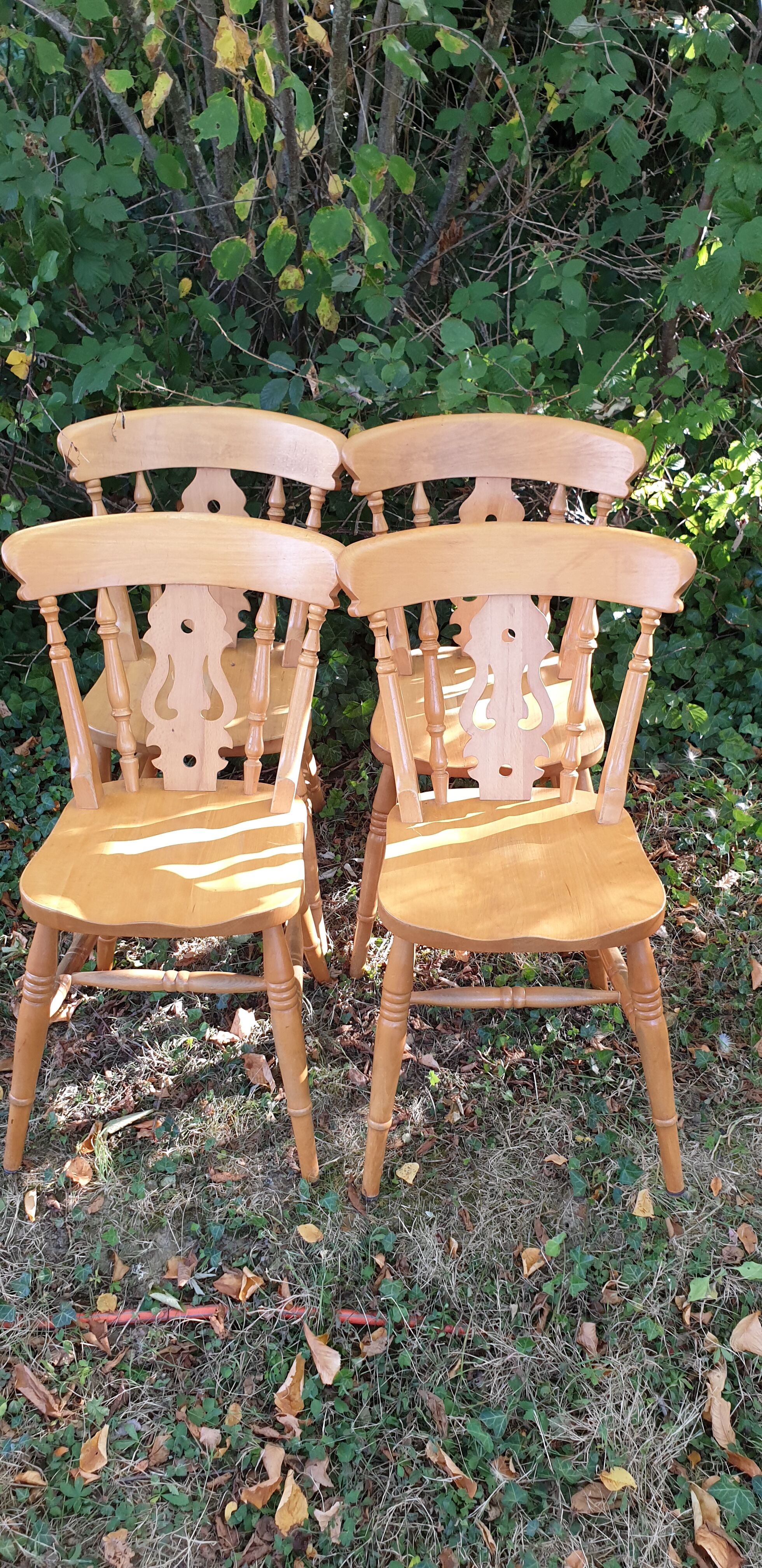 4 chaises western