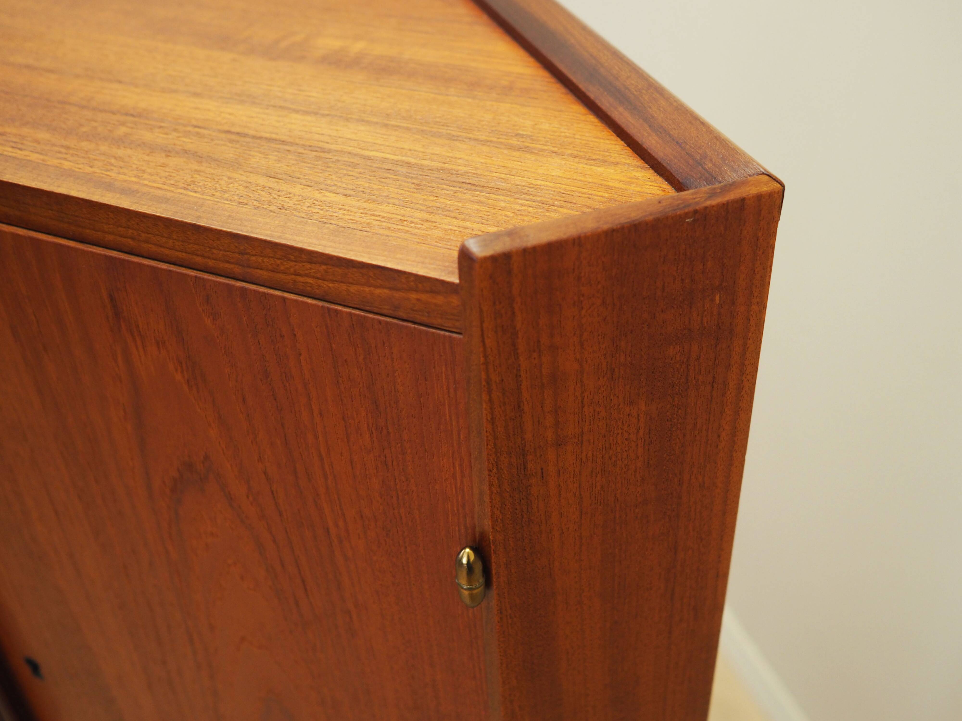 Teak corner cabinet, Danish design, 1970s, production: Denmark