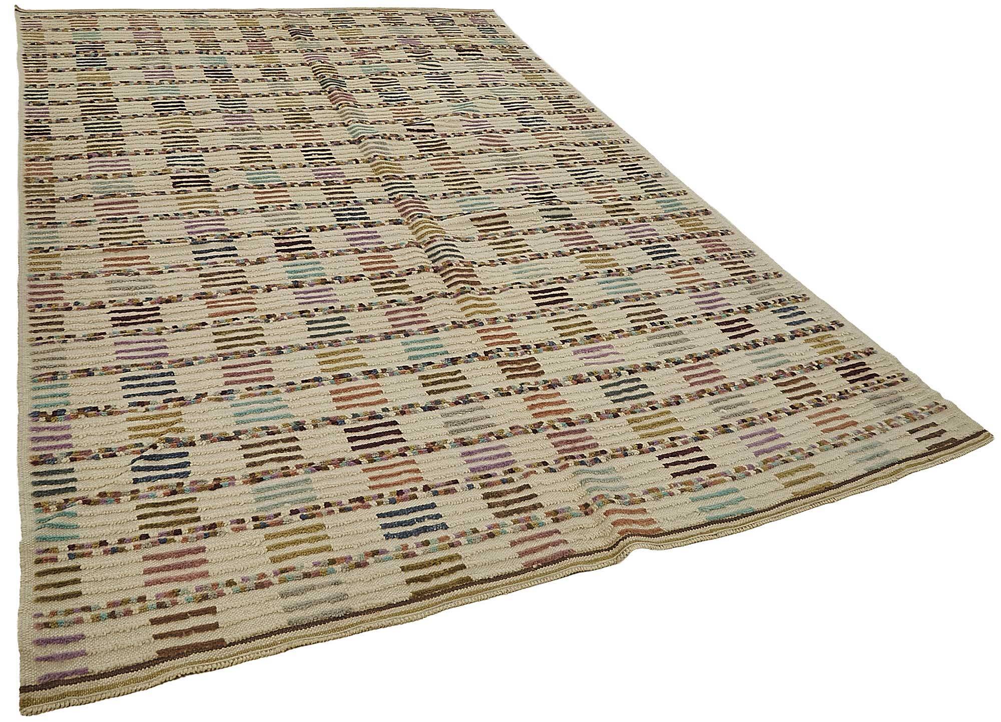 Handwoven Turkish Recycled Boho Rug 190 cm x 305 cm