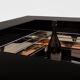 Lacquered brass and chrome coffee table by Alain Delon for Maison Jansen, 1972