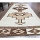 1970s Vintage Turkish Hand-Knotted Wool Cotton Beige Runner Rug 85x310