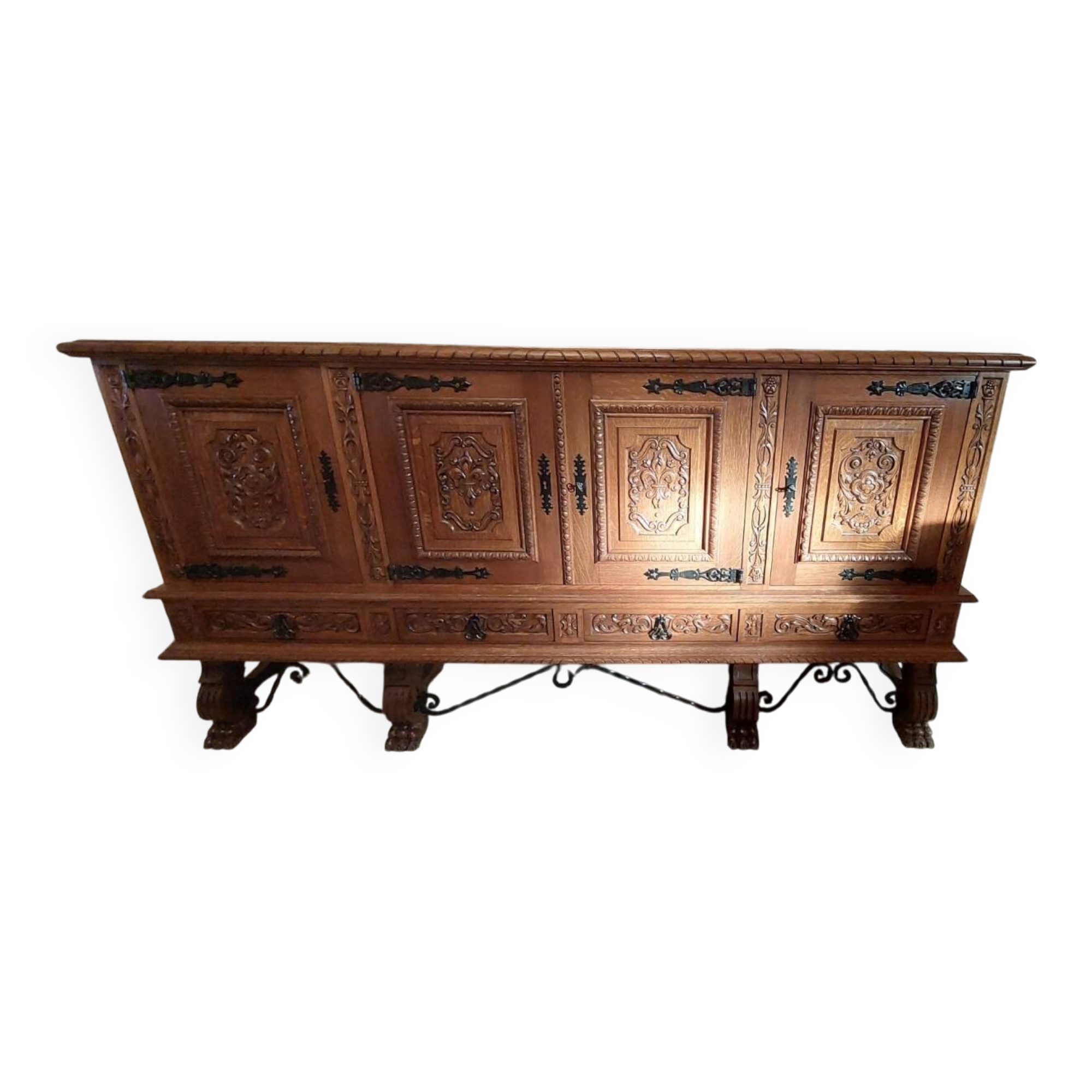 Neo-classical Spanish buffet in solid oak