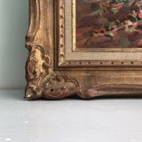 Still life bouquet of flowers oil painting