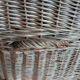 Panier en osier rotin grand coffre à jouets