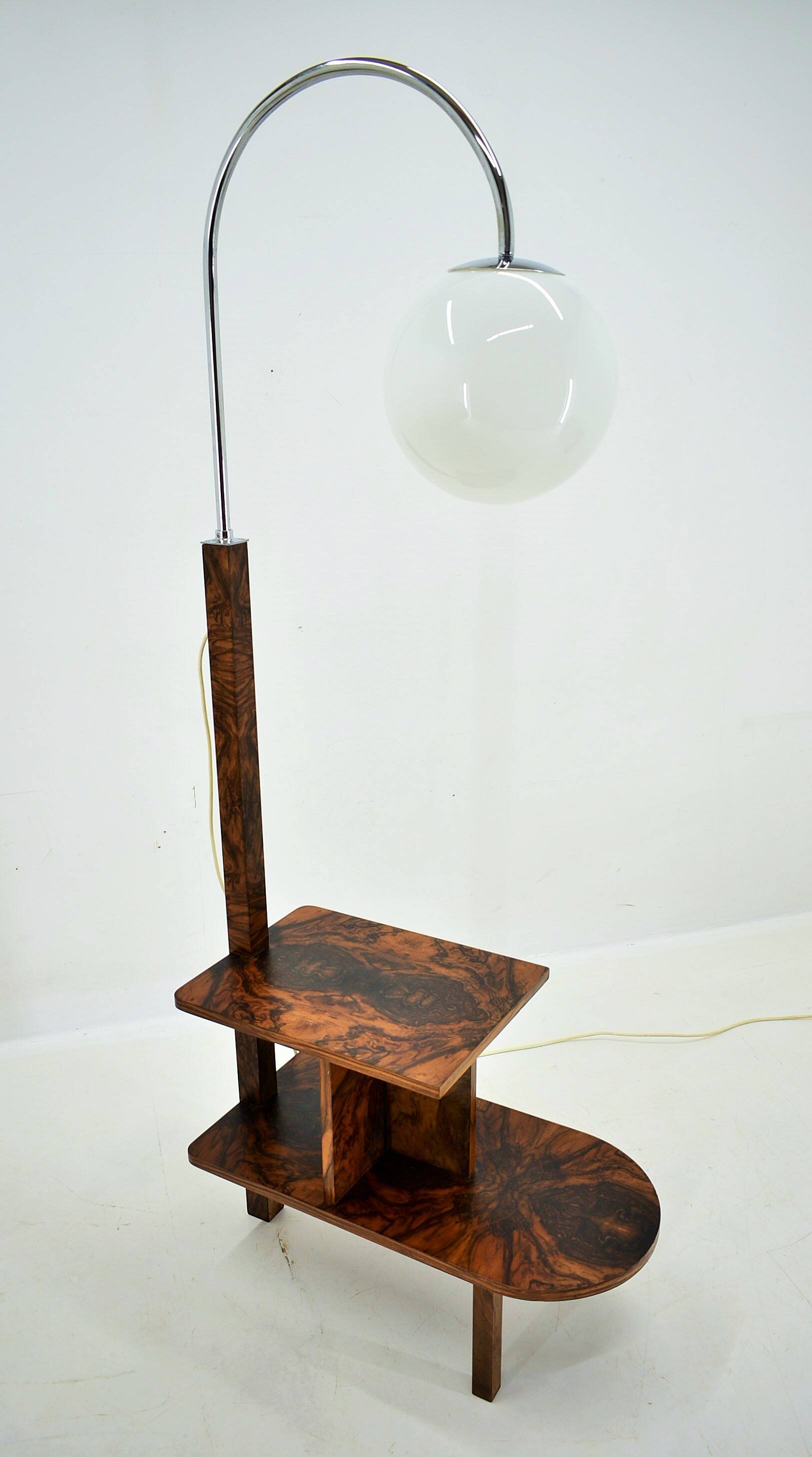 1930s Art Deco Floor Lamp, Czechoslovakia