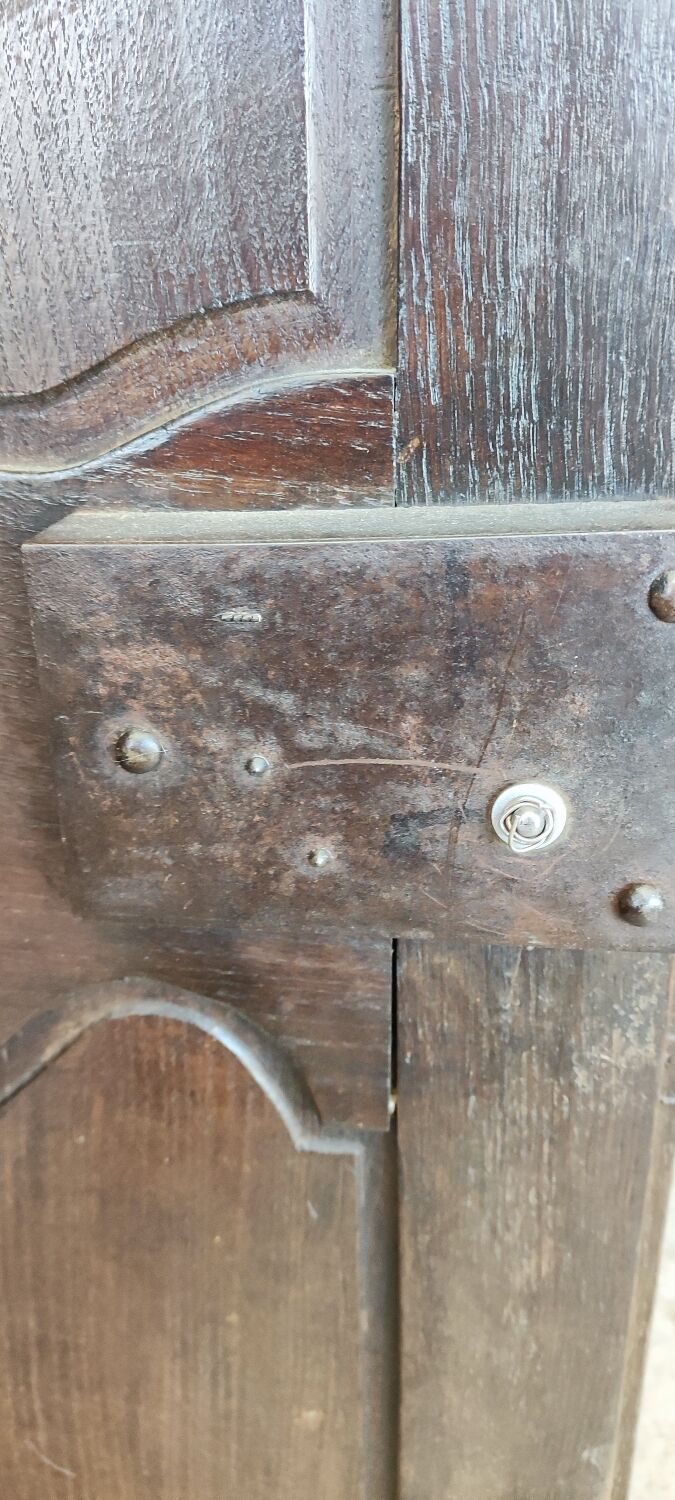 Louis XV two-door oak wardrobe