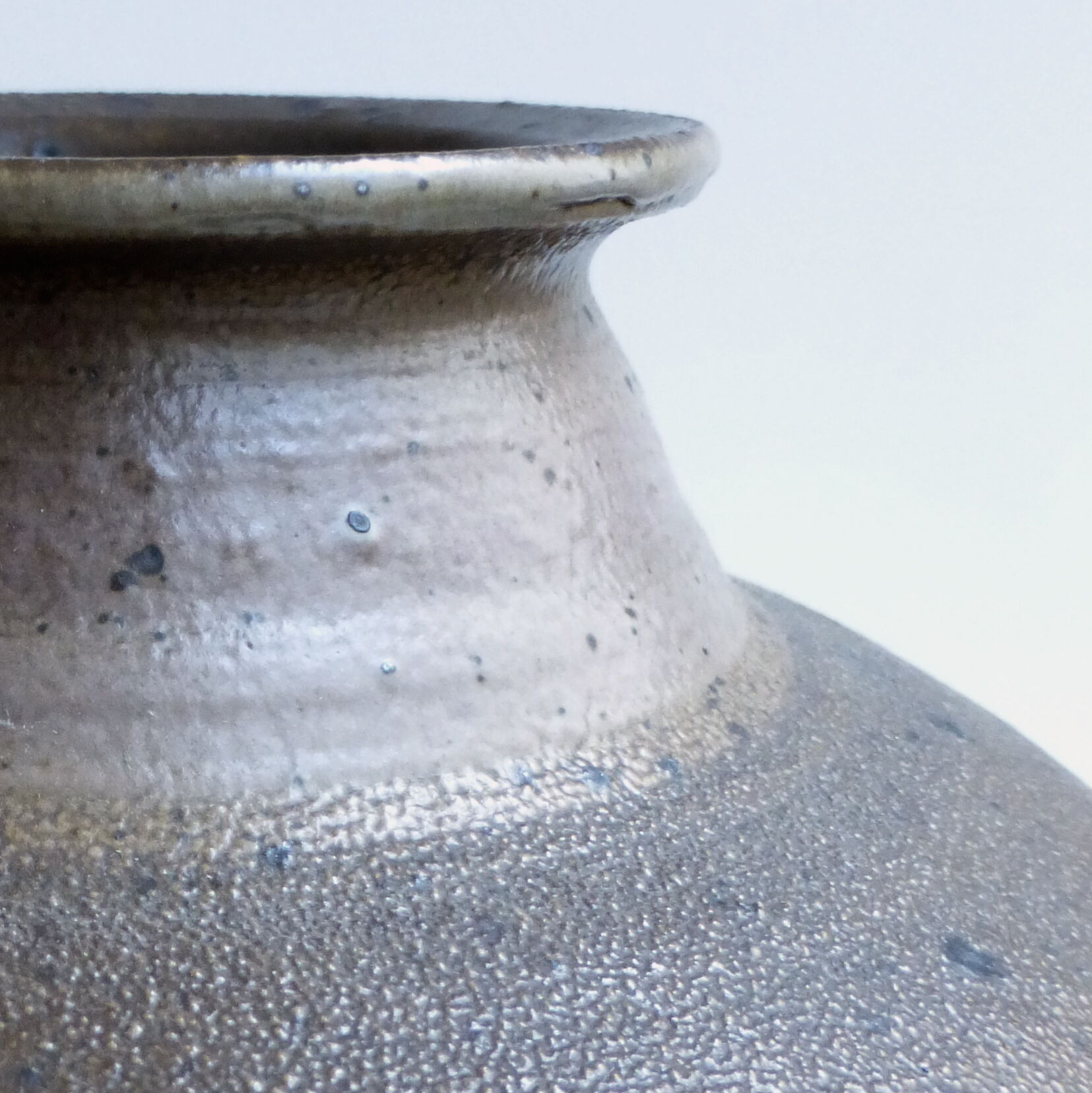 Daniel Auger, sandstone vase, 1980's