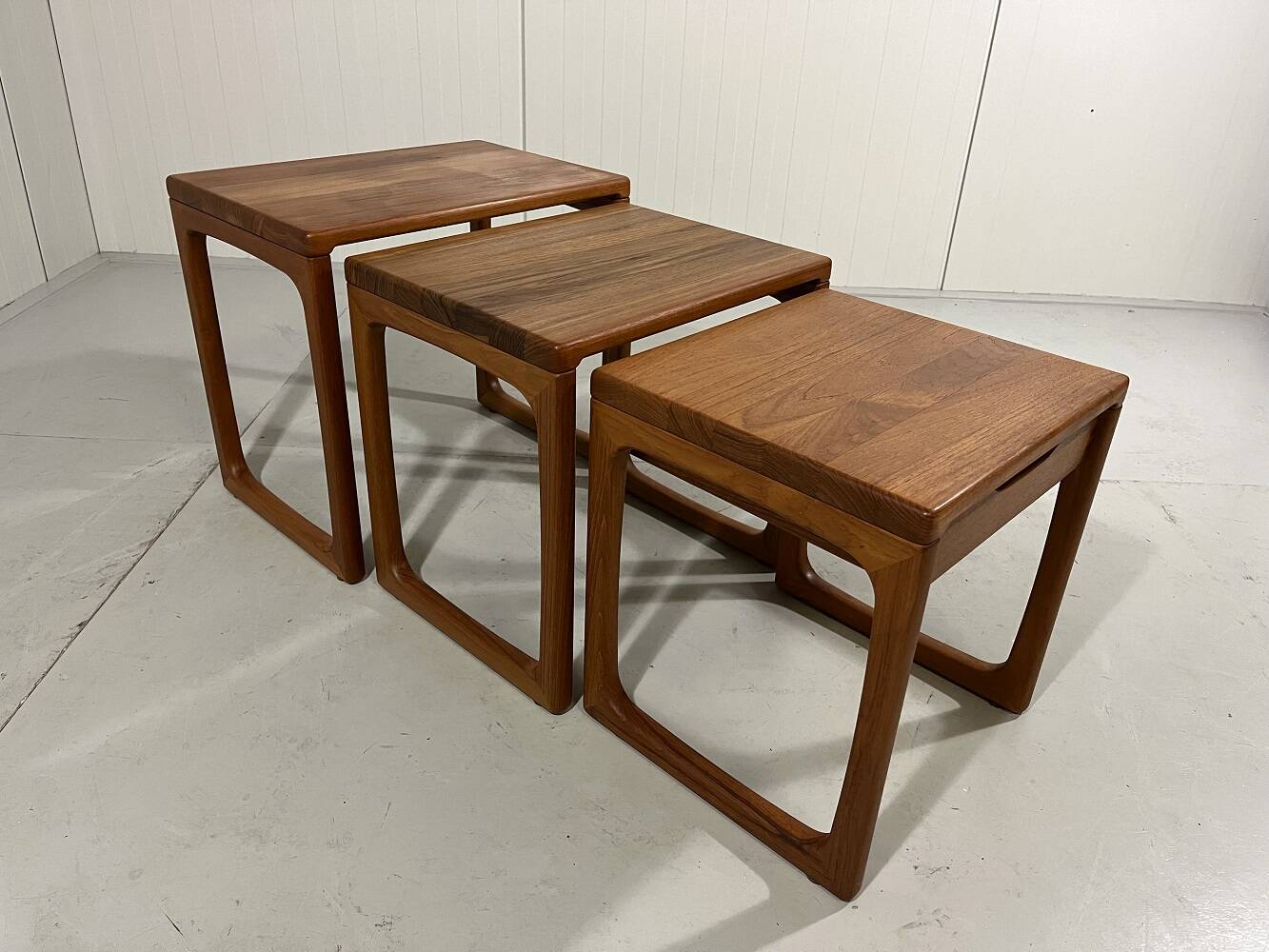 BR Gelsted teak nesting tables with drawer Denmark