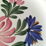 Set of 8 Saint Amand plates with stylized flower decoration 4122