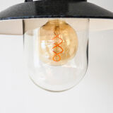 Old luminaire in enamel and bakelite