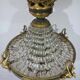 Lustre Empire en bronze et cristal