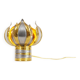 Lampe de table florentine en laiton français des années 1960 dans le style