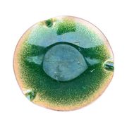 Enameled copper bowl plate, Germany, 1960s.