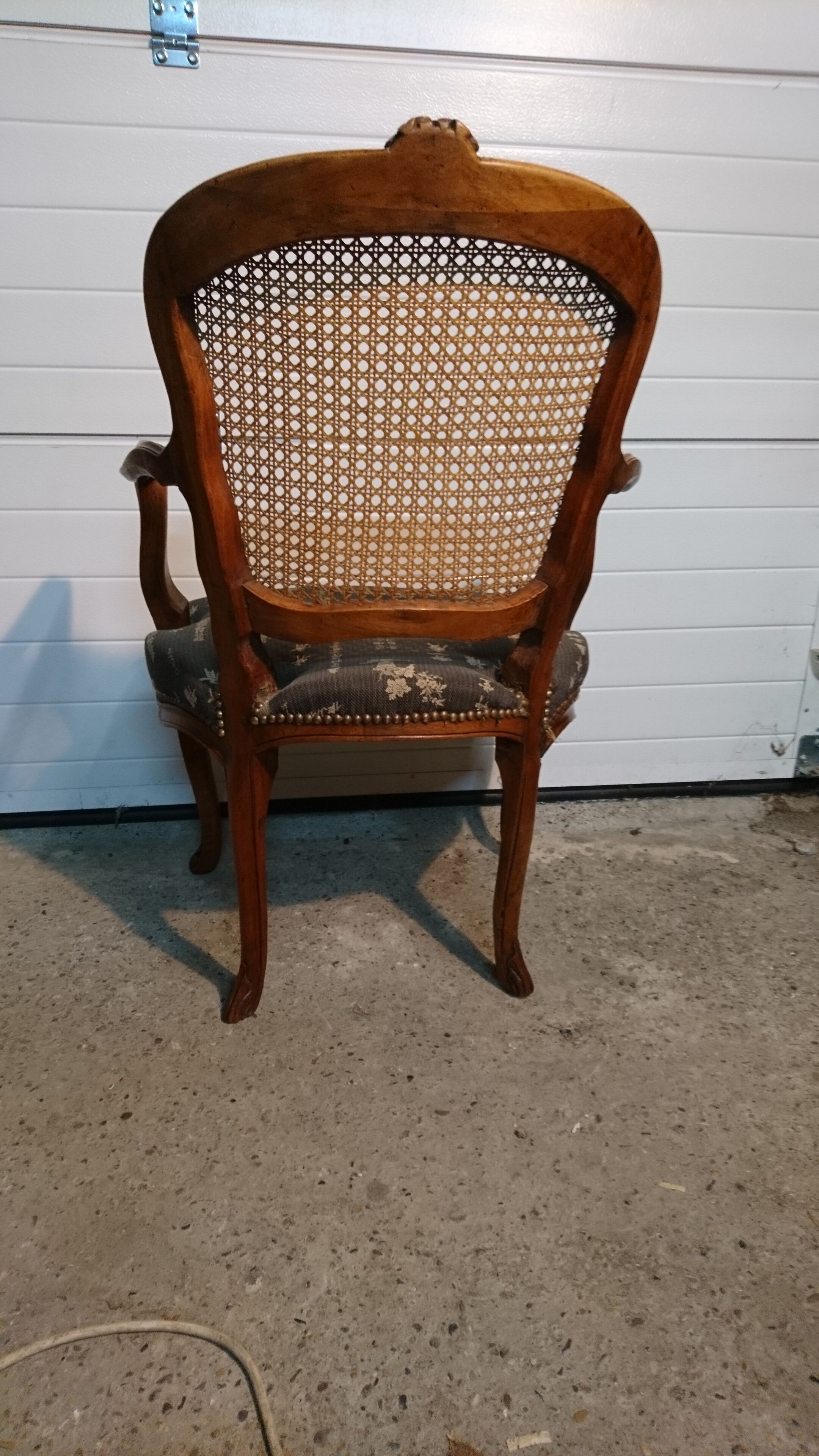 Louis XV period office armchair
