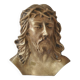 Christ solid bronze plaque with bas relief for tombstone or other signed