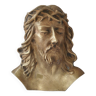 Christ solid bronze plaque with bas relief for tombstone or other signed