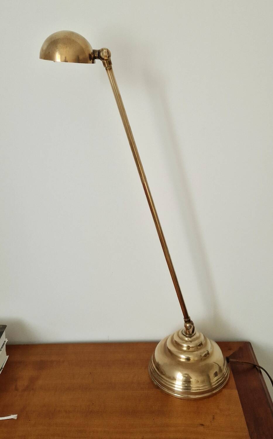 80s brass desk lamp
