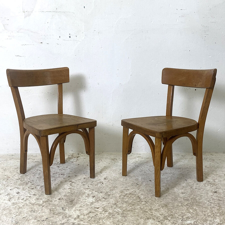 Paire de chaises d'enfant baumann 50's