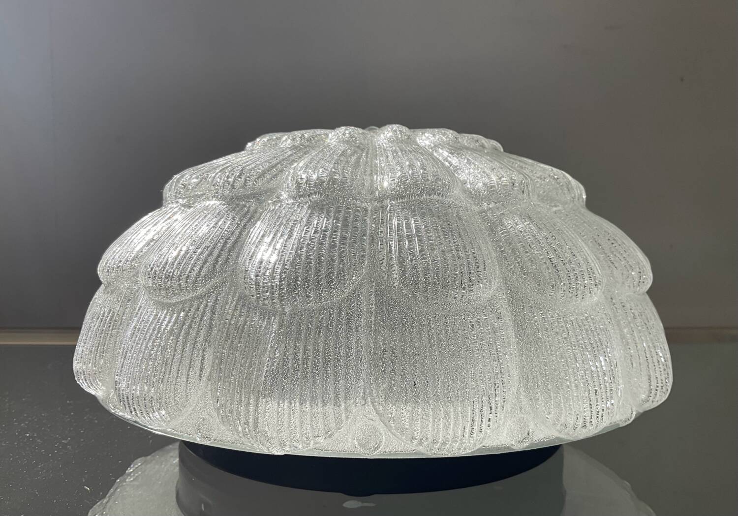 Vintage frosted glass wall or ceiling light