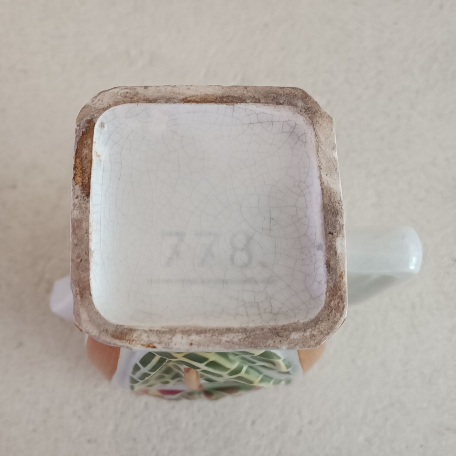 Art nouveau iron pitcher