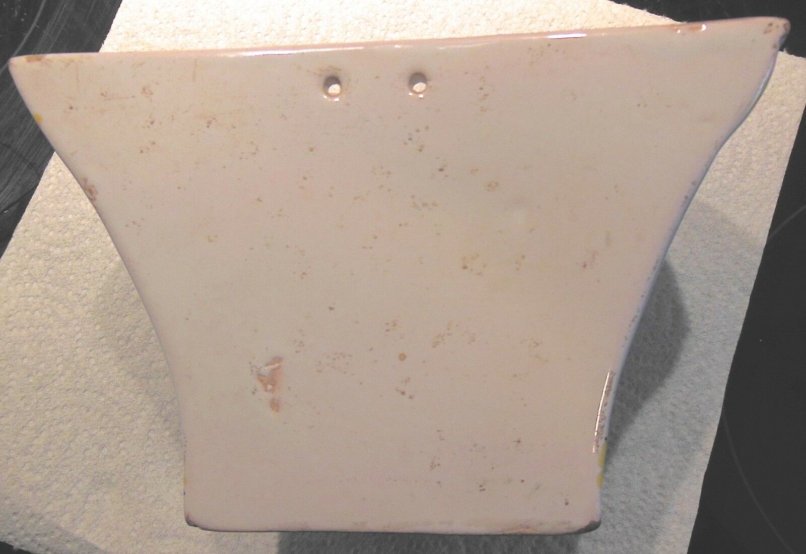 Vase bouquetiere faience enamelled of la Rochelle - XVIIIth century