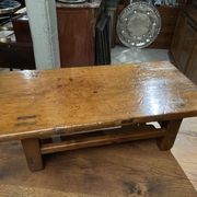 Table basse, Japon XIXe en bois massif, type Chabudai