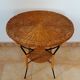 Table low table vintage rattan