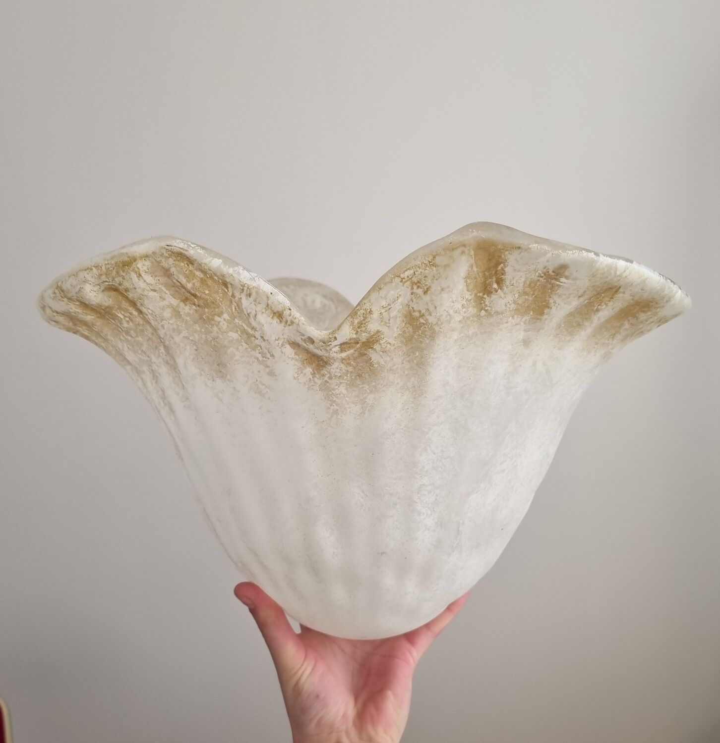 Paire d'abat-jours en verre vintage