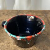 Two Vallauris iridescent ceramic cups