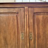 XL oak workshop sideboard with sliding doors from 1900