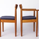 Set of 6 Vintage Danish Teak Chairs by Grete Jalk, 1960s | Reupholstered