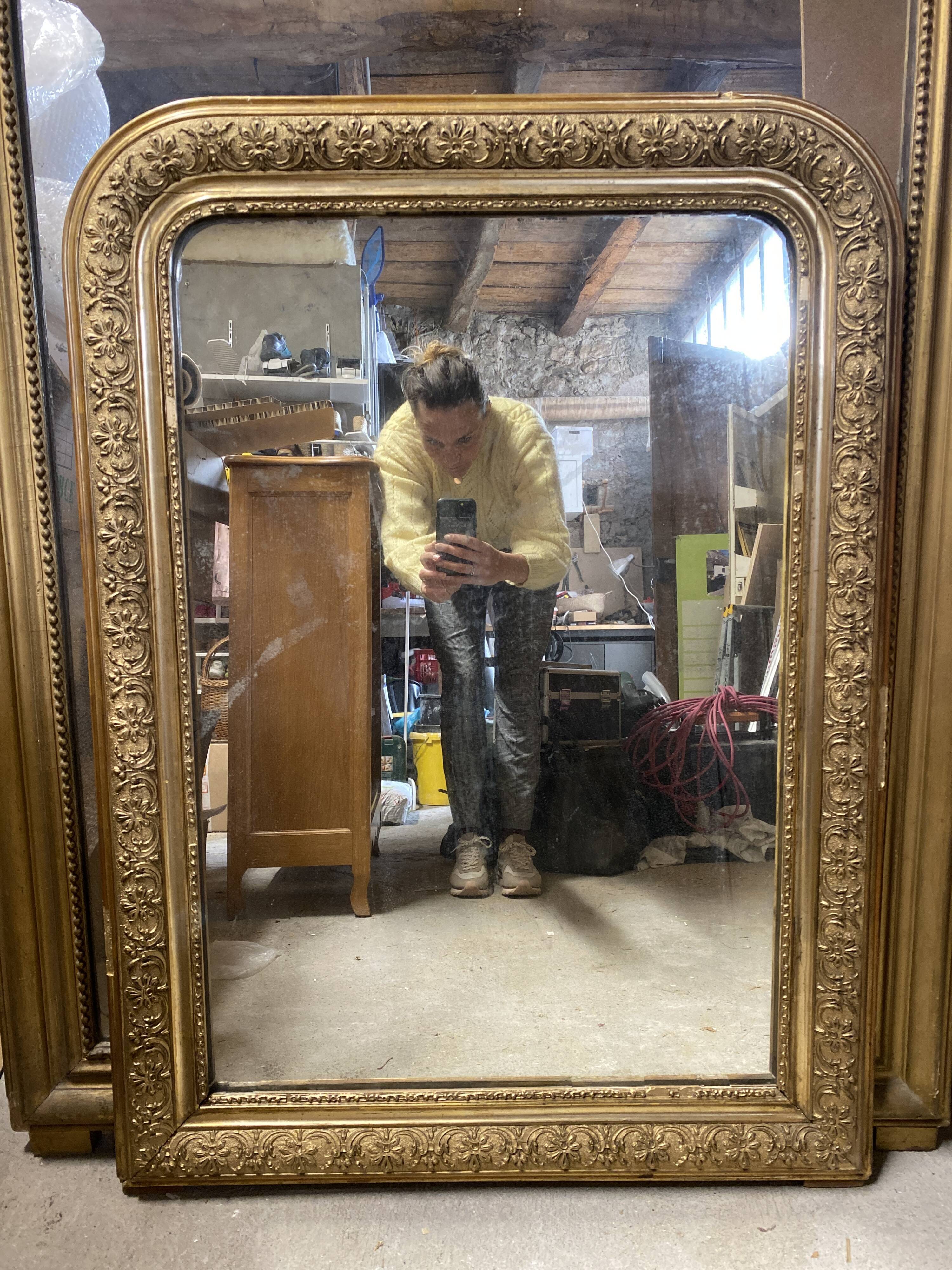 Gilded Louis Philippe mirror