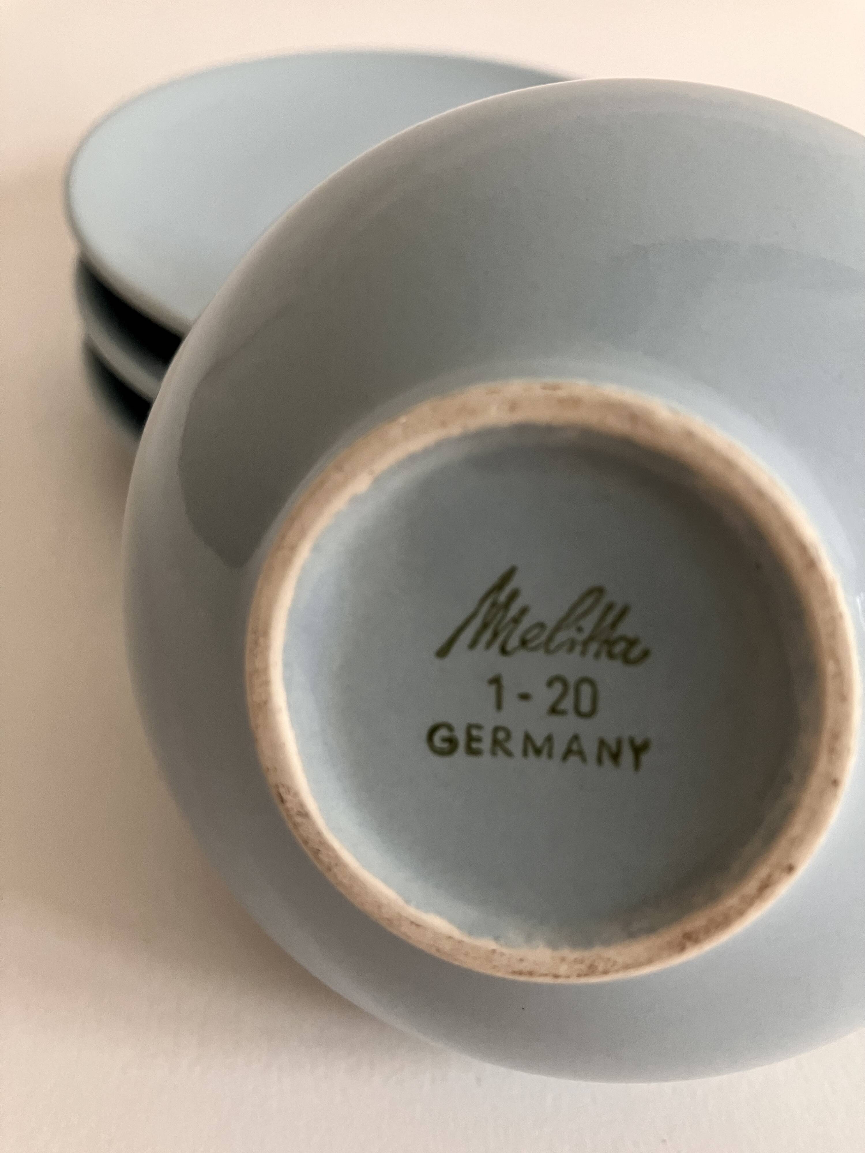 3 tasses à café Melitta, vintage