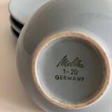 3 vintage Melitta coffee cups