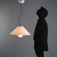 Vintage iGuzzini ceiling light in plastic, Italian design, 1970s.