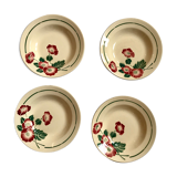 Lot de 4 assiettes creuses St Amand