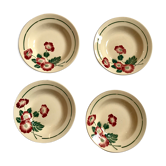 Lot de 4 assiettes creuses St Amand