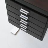 Abbondinterni executive corner desk in Mahogany Italy 1970